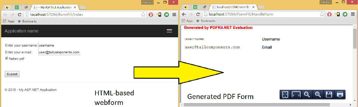 Fill Pdf Online Mvc